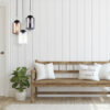 Pendant lamp Lux Tube 60w – modern pendant lamp in black and metal