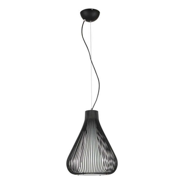 Pendant lamp Lux Inksis – modern pendant lamp in black and metal alloy