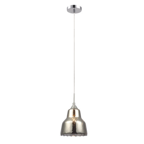 Pendant lamp Lux Slizza – modern pendant lamp in chrome and metal alloy