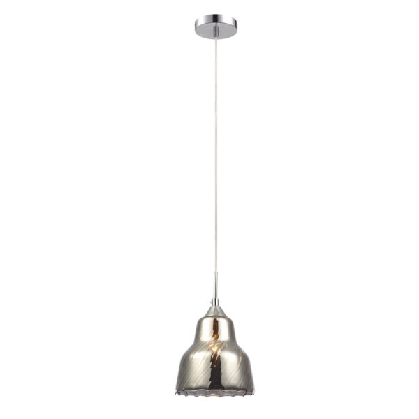 Pendant lamp Lux Slizza – modern pendant lamp in chrome and metal alloy
