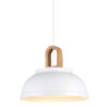 Pendant lamp Lux Danito 40w – modern pendant lamp in white and steel