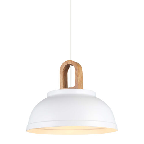 Pendant lamp Lux Danito 40w – modern pendant lamp in white and steel