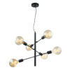 Pendant lamp Lux Madalyn – modern pendant lamp in black and steel