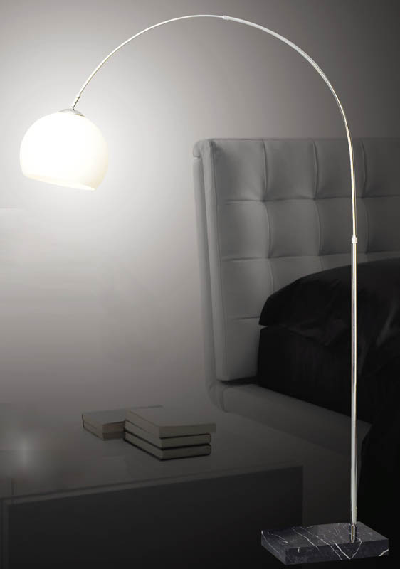 Floor lamp Lux Piegano 60w – floor lamps in chrome and metal alloy