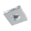 Recessed ceiling light Lux Remix – minimalist recessed ceiling light in chrome and metal alloy