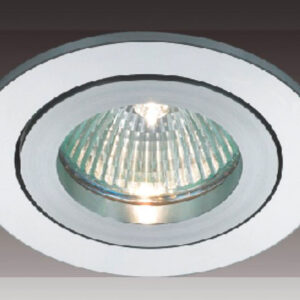 Recessed ceiling light Lux Oczko – minimalist recessed ceiling light in satin and metal