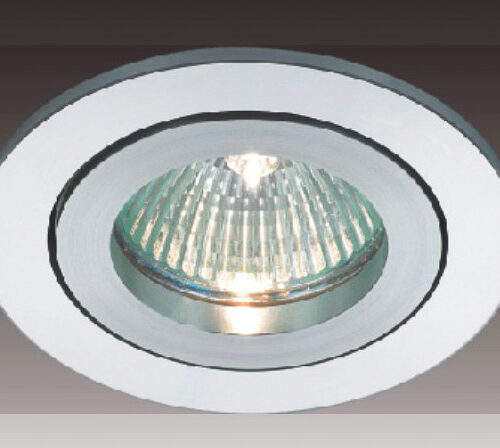Recessed ceiling light Lux Oczko – minimalist recessed ceiling light in satin and metal