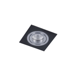 Recessed ceiling light Lux Mooty BL – minimalist recessed ceiling light in black and metal
