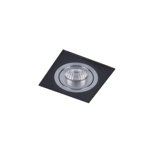 Recessed ceiling light Lux Mooty BL – minimalist recessed ceiling light in black and metal