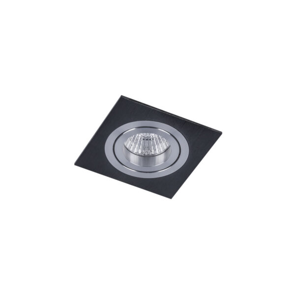 Recessed ceiling light Lux Mooty BL – minimalist recessed ceiling light in black and metal