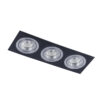 Recessed ceiling light Lux Mooty BL 50w – minimalist recessed ceiling light in black and metal