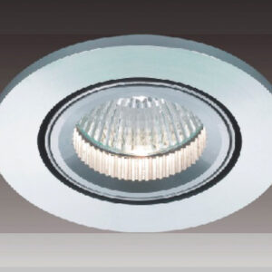 Recessed ceiling light Lux Oczko – minimalist recessed ceiling light in satin and metal