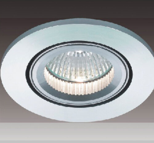 Recessed ceiling light Lux Oczko – minimalist recessed ceiling light in satin and metal