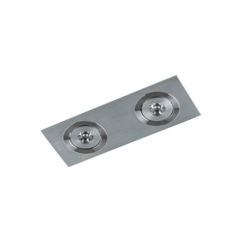 Recessed ceiling light Lux Fiamma – minimalist recessed ceiling light in satin and metal