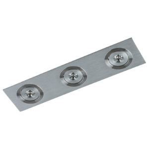 Recessed ceiling light Lux Fiamma 3w – minimalist recessed ceiling light in satin and metal