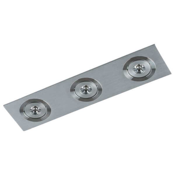 Recessed ceiling light Lux Fiamma 3w – minimalist recessed ceiling light in satin and metal