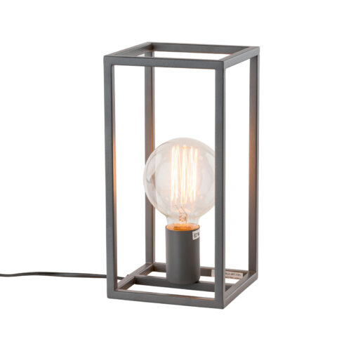 Table lamp Lux Sigalo – table lamps in grey sandblasted and metal