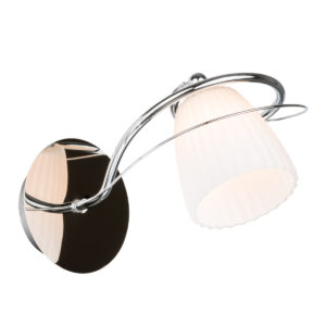 Wall lamp Lux Tipene – LED wall lamp in chrome and steel