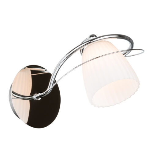 Wall lamp Lux Tipene – LED wall lamp in chrome and steel