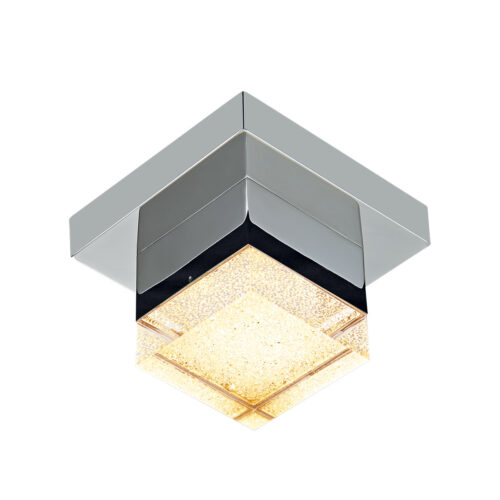Flush mount ceiling light Lux Seth – flush mount ceiling lights in chrome and acrylic