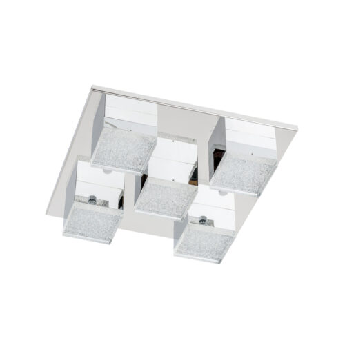 Flush mount ceiling light Lux Seth 21w – flush mount ceiling lights in chrome and acrylic