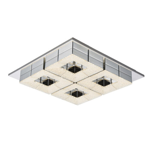 Flush mount ceiling light Lux Clarise – flush mount ceiling lights in chrom