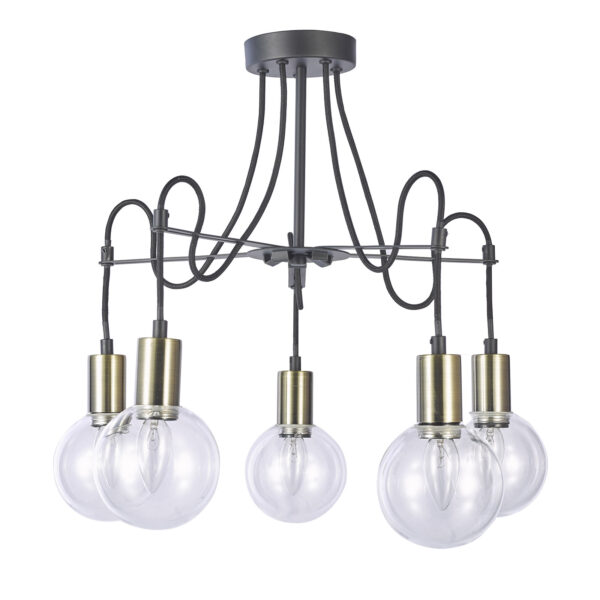Flush mount ceiling light Lux Gianni – flush mount ceiling lights in black