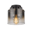 Flush mount ceiling light Lux Javier – flush mount ceiling lights in smoked black and metal alloy