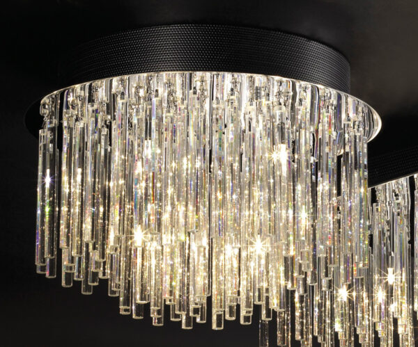 Pendant lamp Lux Spillo – modern pendant lamp in chrome and metal alloy