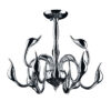 Pendant lamp Lux Swan 20w – modern pendant lamp in chrome and metal