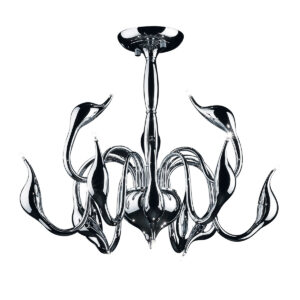 Pendant lamp Lux Swan 20w – modern pendant lamp in chrome and metal