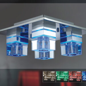 Flush mount ceiling light Lux Alto – flush mount ceiling lights in chrome and metal alloy