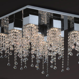 Pendant lamp Lux Larix 35w – modern pendant lamp in chrome and metal alloy