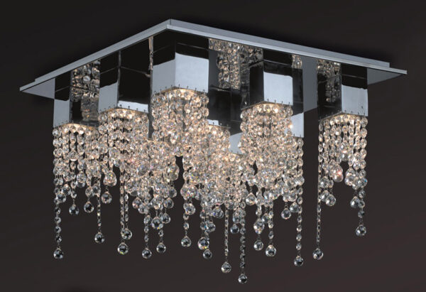 Pendant lamp Lux Larix 35w – modern pendant lamp in chrome and metal alloy
