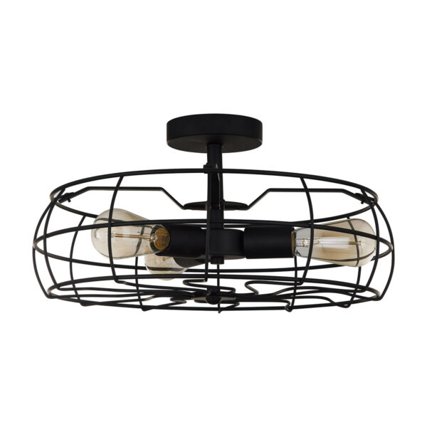 Pendant lamp Lux Rayo – modern pendant lamp in black and steel