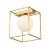 Flush mount ceiling light Lux Mediamo – flush mount ceiling lights in gold and steel