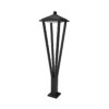 Outdoor floor light Lux Bons – outdoor floor lights in sandblasted black and aluminum