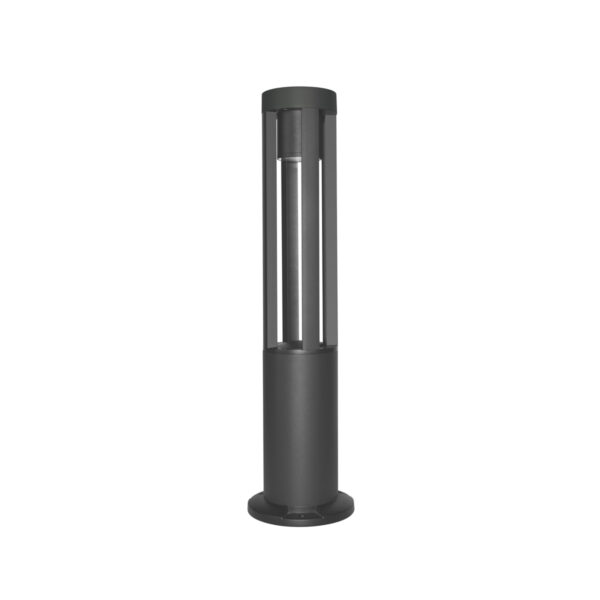 Outdoor floor light Lux Ratel – outdoor floor lights in sandblasted black and aluminum