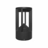 Outdoor floor light Lux Nomad – outdoor floor lights in sandblasted black and aluminum