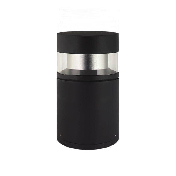 Outdoor floor light Lux Marcon 25 3K / 4K – outdoor floor lights in sandblasted black and aluminum