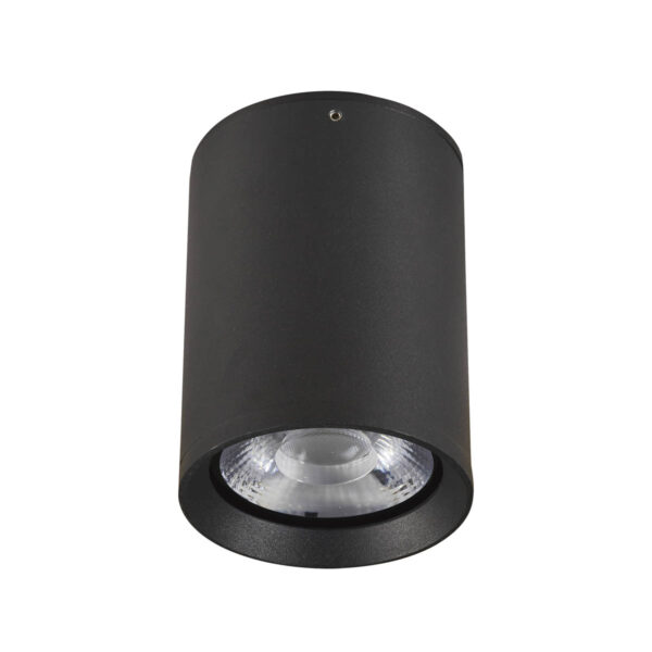 Garden surface-mounted light Lux Cervia 2003 3K / 4K – garden surface-mounted lights in sandblasted black and aluminum