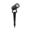 Garden ground light Lux Urbino – garden ground lights in sandblasted black and aluminum
