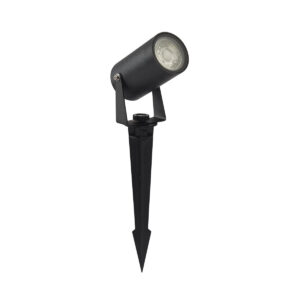 Garden ground light Lux Urbino – garden ground lights in sandblasted black and aluminum