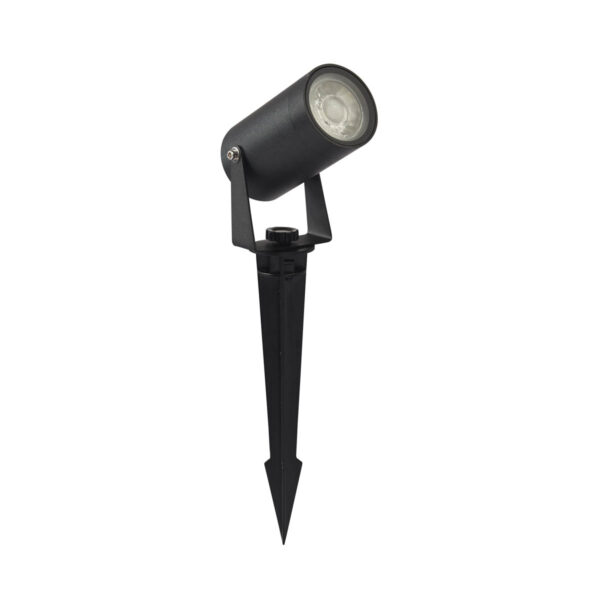 Garden ground light Lux Urbino – garden ground lights in sandblasted black and aluminum