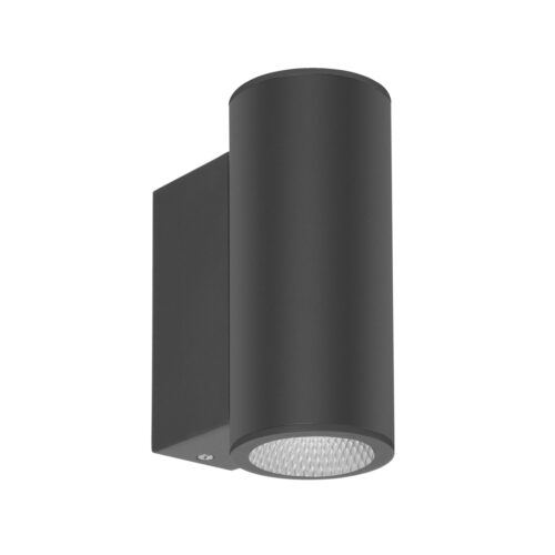 Outdoor wall light Lux Lenta – outdoor wall lights in sandblasted black and aluminum