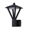 Outdoor wall light Lux Bons – outdoor wall lights in sandblasted black and aluminum