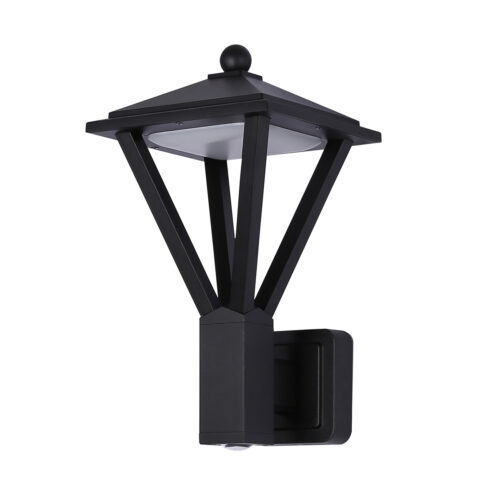 Outdoor wall light Lux Bons – outdoor wall lights in sandblasted black and aluminum