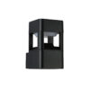 Outdoor wall light Lux Nutri – outdoor wall lights in sandblasted black and aluminum