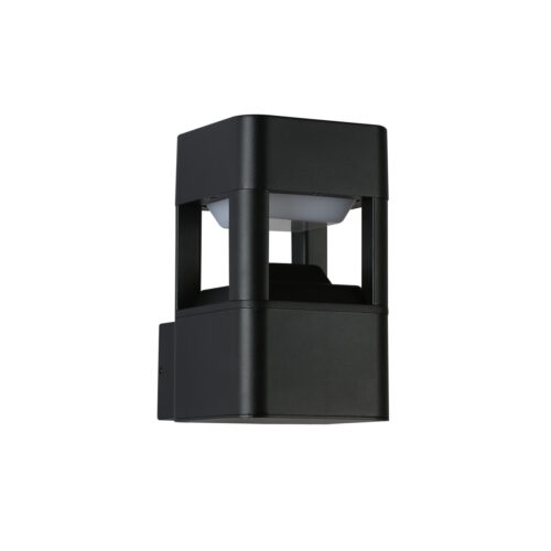 Outdoor wall light Lux Nutri – outdoor wall lights in sandblasted black and aluminum