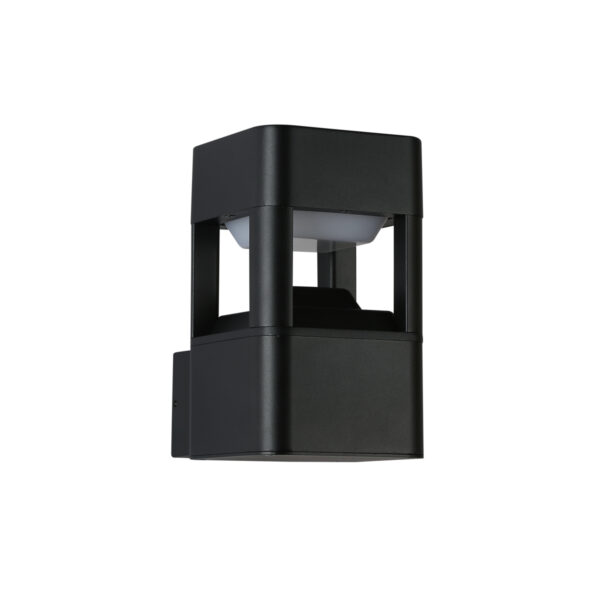 Outdoor wall light Lux Nutri – outdoor wall lights in sandblasted black and aluminum